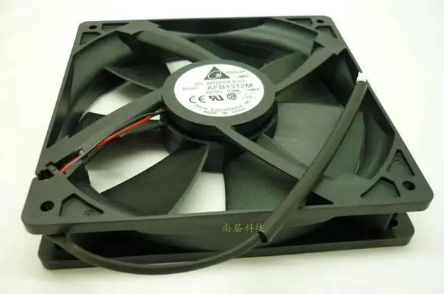 Alt view image 3 of 4 - for delta 13525 AFB1312M 13.5cm 135mm DC 12V 0.38A 2Wie Case Fan,Cooling Fan