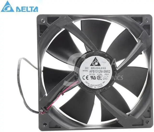 Main image of for delta 13525 AFB1312M 13.5cm 135mm DC 12V 0.38A 2Wie Case Fan,Cooling Fan