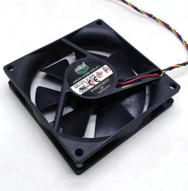 Main image of 80mm cooling fan A8020-42BB-4AP-F1 DF0802012B2UN DC12V 0.34A 80x80x20MM 8cm 4Lines Computer cooling fan