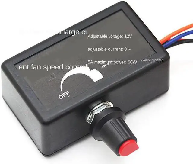 Alt view image 3 of 4 - With Speed Regulation Controller up to 12CM Ultra-Violent Large Air Volume Server Cabinet Cooling Wind Fan 12V 120mm Fan