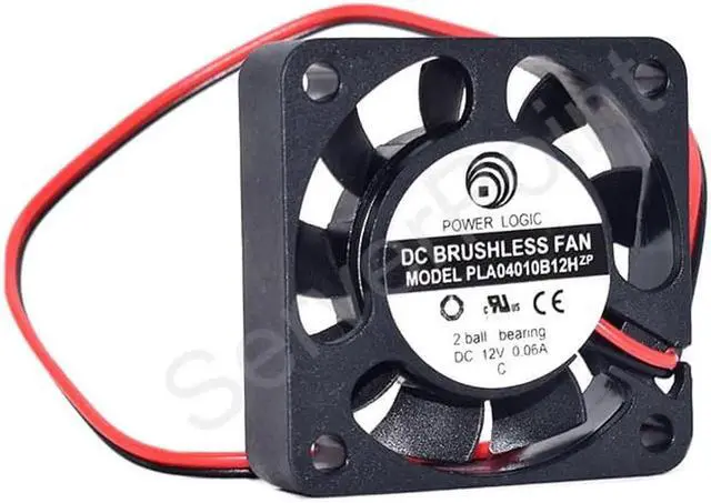 Main image of PLA04010B12H DC 12V 0.06A 40x40x10mm 2-Wire Server Cooling Fan