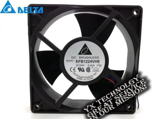Main image of 12038 pairs of the inverter ball 12cm 120mm cooling fan speed 24V 0.4A EFB1224VHE 120*120*38mm for delta
