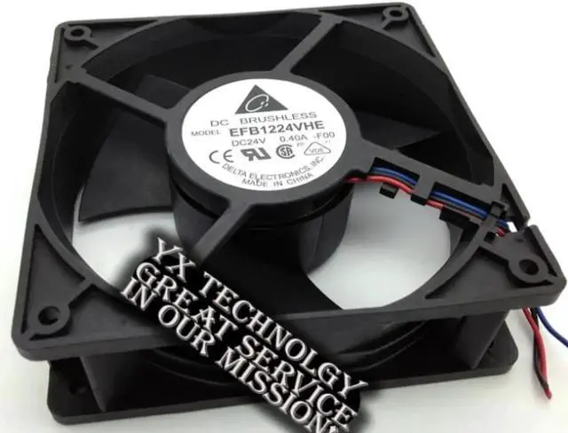 Alt view image 2 of 3 - 12038 pairs of the inverter ball 12cm 120mm cooling fan speed 24V 0.4A EFB1224VHE 120*120*38mm for delta