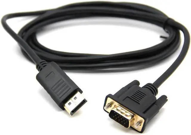 Main image of 1.8M DP Male To VGA HD-15 Male Cable 1080p Display Port to VGA Converter Adapter For PC Laptop