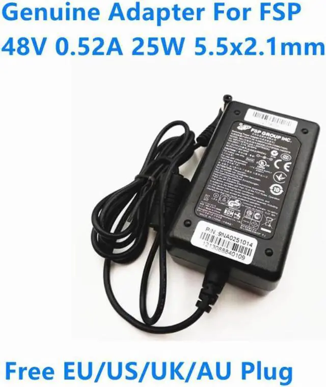 Main image of 48V 0.52A 25W FSP FSP025-1AD207A 9NA0251014 AC Switching Power Adapter For HUAWEI H3C AP POE Power Supply Charger