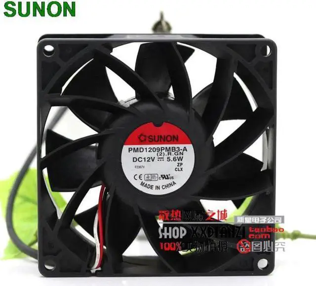 Main image of For Sunon PMD1209PMB3-A 9cm 9238 5.6W 12V double ball large air volume industrial cooling fan