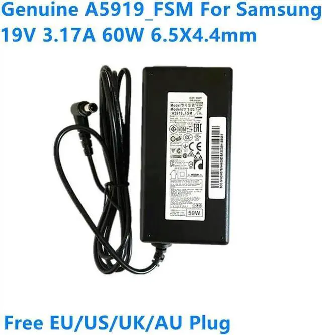 Main image of 19V 3.17A 59W 60W 6.5X4.4mm UE32J4000 A5919_FSM AC Adapter For TV MONITOR UE32J4500 UE32J4510 32 TV UN32J5003AF