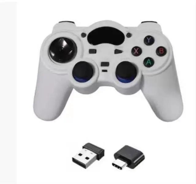 Main image of 2.4G wireless game controller for PS3, Pc 360, computer, TV, Android phone, TV BOX, Steam game controller white