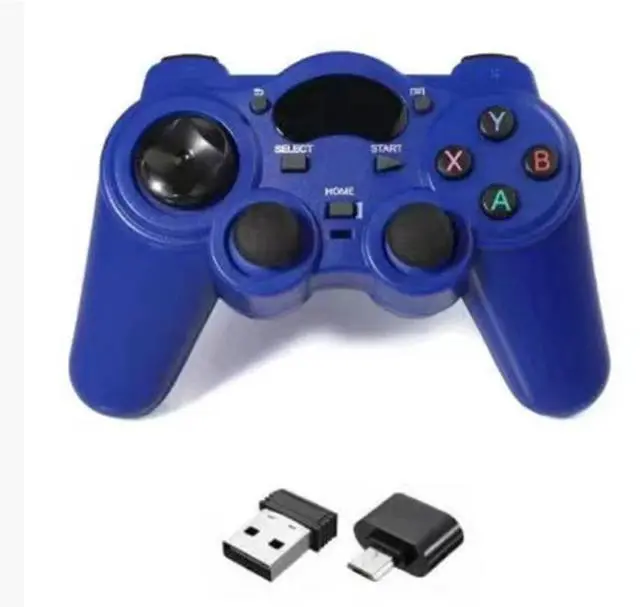 Main image of 2.4G wireless game controller for PS3, Pc 360, computer, TV, Android phone, TV BOX, Steam game controller blue