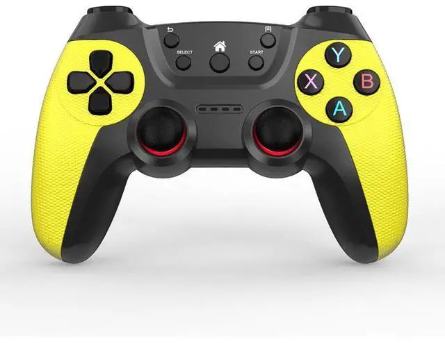 Main image of 2.4G wireless game controller for Android, Ps3, Pc, Tv, TV set, mobile phone, steam game controller Lemon Yellow USB + Type-C + Micro
