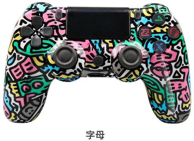 Main image of P4 wireless Bluetooth game controller with six-axis dual vibration function, 4th generation, with light stripController Letters