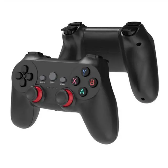 Main image of 2.4g wireless game controller - one can be usedby two players for two-person gaming. lt can be connected to Android TVs,computers, TV sets and PCs. black