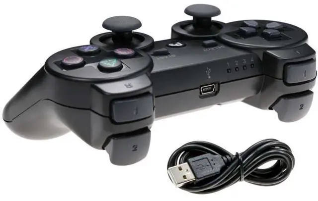 Alt view image 2 of 4 - 2.4g wireless dual-use one-to-two gaming controller for PC, Android TVand computer.Gaming controller with vibration and charging function.