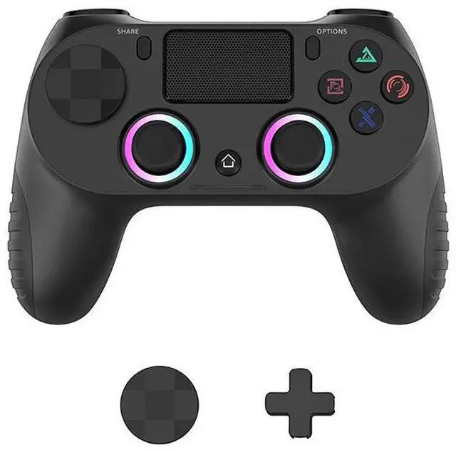 Main image of P4 console game controller 4th generation with RGB lights and adjustable P4 wireless Bluetooth controller