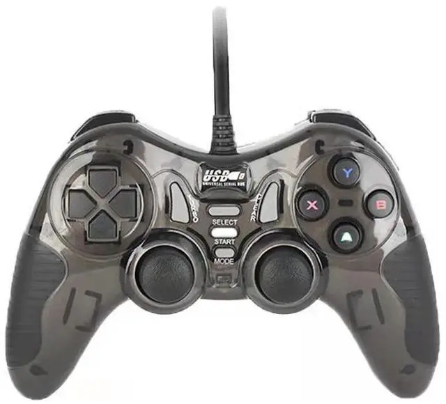 Main image of New 5-in-1 Android wired controller for general computer, set-top box, arcade game console, Ps3 multi-function controller Grey