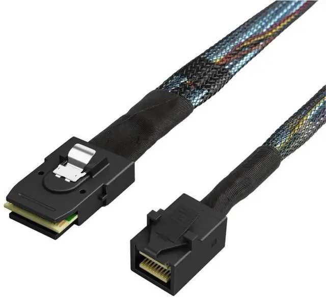Alt view image 2 of 6 - Mini SAS SFF-8087 to Mini SAS HD SFF-8643 High-Speed Internal Server Cable (19.68, Inches)