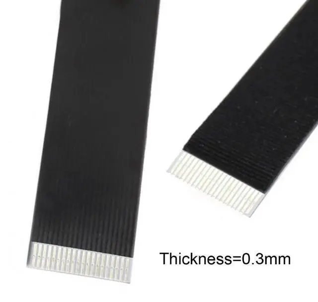 Alt view image 3 of 7 - USB C Flat Cable USB 2.0 Male to USB C Male 90 Degree Right Angled Ribbon Flex Extension Cable Adapter 2.0M