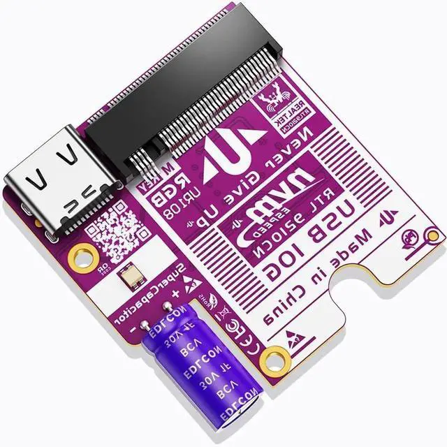 Main image of NVMe SSD Adapter Board UR108 M.2 to USB 3.2 Gen2 Converter, 10Gbps Transfer Speed, RTL9210CN Controller, Wide System Compatibility, Plug and Play