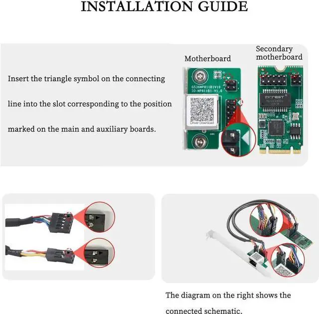 Alt view image 3 of 7 - IO-M2F225-GLAN 2.5G Single-Port Ethernet Net Work Card I225 Chipset, M.2 B+M Key to RJ45 Adapter, for Desktop Gaming & Workstation Use