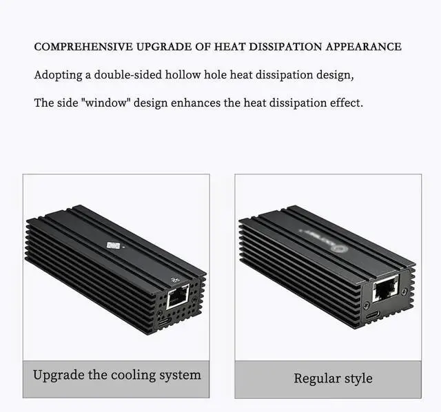 Alt view image 2 of 7 - I0-HTB1131-GLAN USB4 to 10G RJ45 Network Card Single-Port Ethernet Adapter Compatible with Thunderbolt 3 4 5