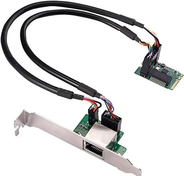 Main image of M.2 (Key A+E) to RJ45 Gigabit Ethernet Adapter 1000Mbps Wired Network Card, PCIe NGFF 2230 LAN Controller with Wake-on-LAN, Compatible with Windows/Linux/Mac OS