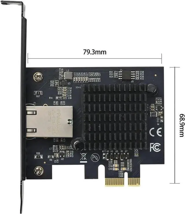 Main image of PCIe 4.0 x1 to 10Gbps Single-Port Ethernet Network Adapter AQC113 Chipset, RJ45 10GBase-T, High-Speed NIC for Server/Desktop/NAS