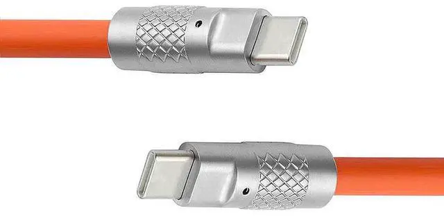 Main image of USB C to C Cable,USB 2.0 Type C Male to USB C Male Ultra Soft 120W Power Fast Charge Data Transfer Extension Cable 2.0M with Charging Indicator