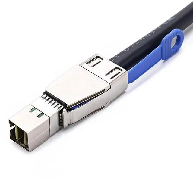Alt view image 4 of 5 - External Mini SAS HD Cable, SFF-8644 to SFF-8644 Cable, Hard Disk Server Data Sync Transmission Cable, 1Meter/3.3ft, 2 Pack