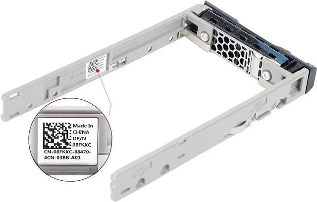 Alt view image 6 of 6 - Hard Drive Tray Caddy 8FKXC 08FKXC Hard Drive Bracket 2.5" SSD Mounting SAS SATA Caddy Compatible for D-ELL PowerEdge R630 R730 R730XD T630 R430 T430 PowerVault MD1420 MD3420 Series