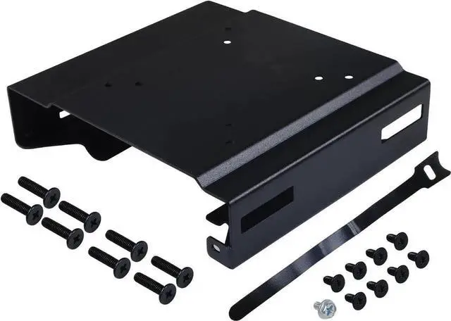 Alt view image 4 of 5 - Mini PC Mount Metal Wall VESA for Micro Computer Display, Under Desk Mount Compatible for 75x75mm or 100x100mm VESA Monitor