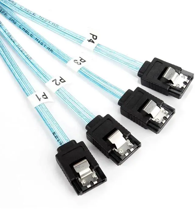 Alt view image 4 of 6 - Internal Mini SAS to SATA Cable, SFF-8643 to SATA Forward Breakout Compatible with Raid Controller Hard Drive
