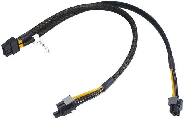 Main image of New for D-ELL Split GPU Power Adapter Cable 8Pin to 6Pin and 8Pin N08NH 9H6FV J30DG PowerEdge R720 R730 R7910