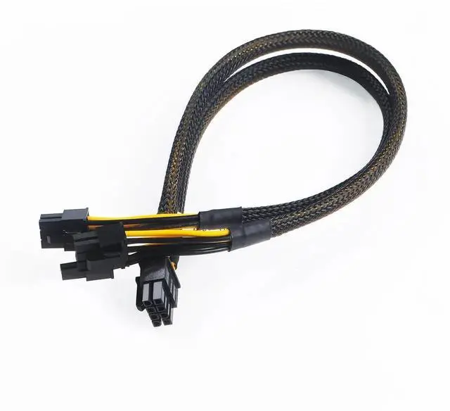 Alt view image 4 of 5 - New for D-ELL Split GPU Power Adapter Cable 8Pin to 6Pin and 8Pin N08NH 9H6FV J30DG PowerEdge R720 R730 R7910