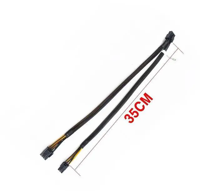 Alt view image 2 of 5 - New for D-ELL Split GPU Power Adapter Cable 8Pin to 6Pin and 8Pin N08NH 9H6FV J30DG PowerEdge R720 R730 R7910