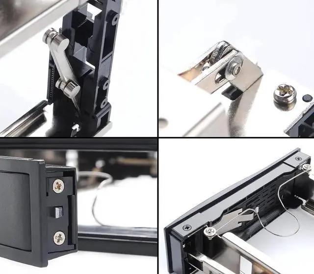 Alt view image 4 of 7 - 5.25in Trayless Hot Swap Mobile Rack for 3.5in Hard Drive - Internal SATA Backplane Enclosure - Lockable drive bay with SATA Power Cable and Led Light