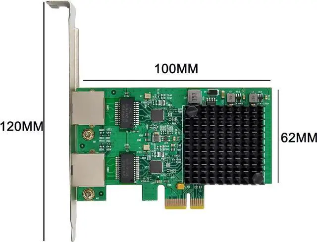 Alt view image 4 of 7 - Dual-Port 2.5GBase-T PCIe Network Adapter RTL8125B 2500/1000/100Mbps PCI Express Giga-bit Ethernet NIC Card RJ45 LAN Controller
