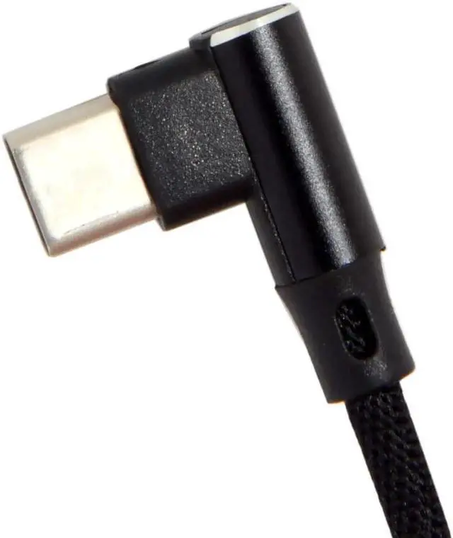 Alt view image 4 of 7 - 5.91 Inch Short USB C Cable,Dual 90 Degree Angled USB 2.0 to USB C Data Charging Extension Nylon Braided Cable for Power Bank