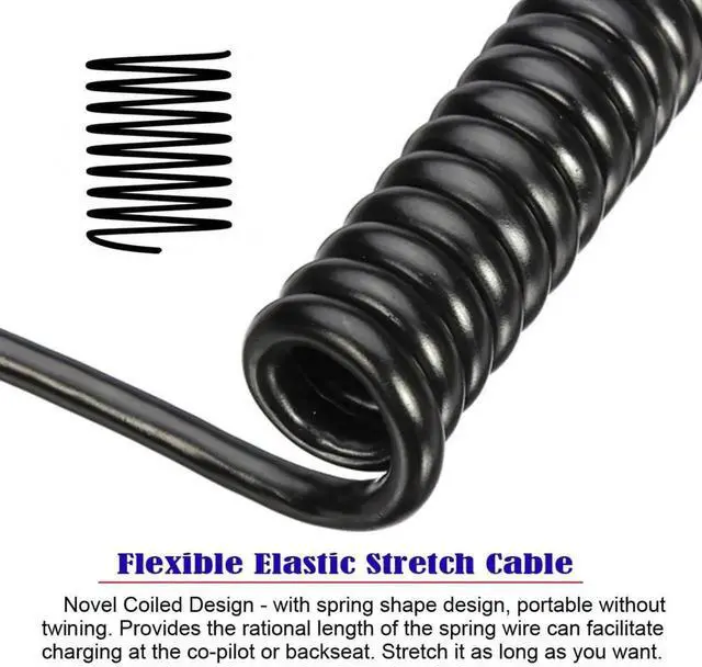 Alt view image 4 of 7 - USB 3.0 Coiled Cable,USB 3.0 Male to Female High Speed Data Transfer Charging Cable 3.28FT for Phone/Laptop/USB Flash Drive