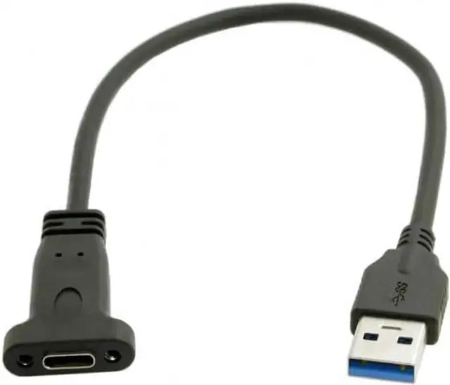 Alt view image 5 of 7 - USB-C USB 3.1 Type C Female to USB 3.0 A Male Data Cable for Mac Tablet Phone