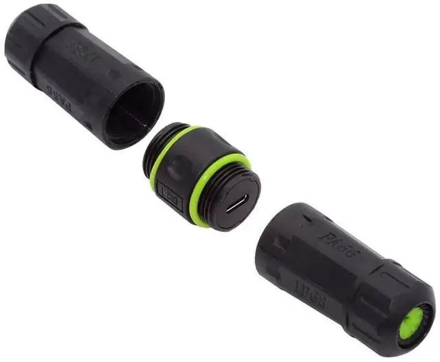 Main image of USB C Waterproof Coupler,IP68 USB 3.1 Type-C 10Gbps Female to Female Data/Power Outdoor Cable Extension Waterproof Adapter