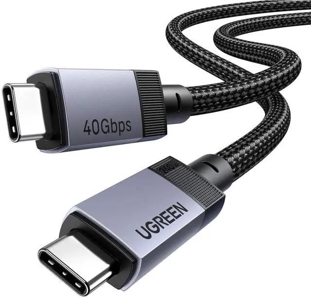 Main image of UGREEN 240W USB C Cable, 40Gbps USB C to USB C Cable USB4.0 GEN3 8K 60Hz PD 3.1 Video Cable Compatible with USB C Monitors, Hubs, Docks, MacBook Air, iPhone 17/16 Pro Max, Galaxy S25/S25 Ultra, 3.3FT