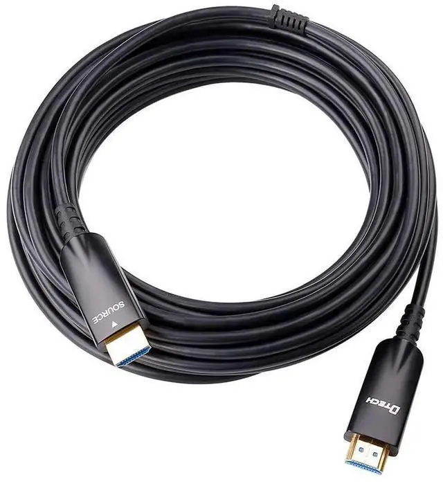 Alt view image 6 of 6 - 10m Fiber Optic HDMI Cable 4K 60Hz 1080p HD Video 3D ARC HDCP CEC High Speed Long Cord for Computer Monitor TV Projector (32 Feet, Black)