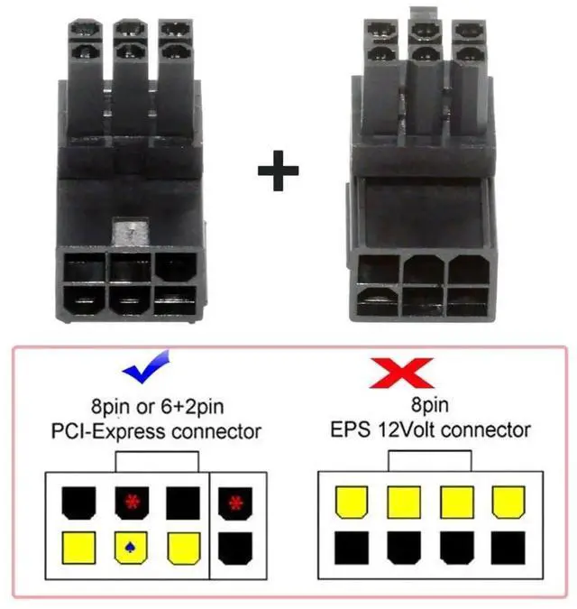 Alt view image 6 of 7 - 2 Pack ATX 6Pin 90 Degree Angled GPU Graphics Card Power Connector Adapter