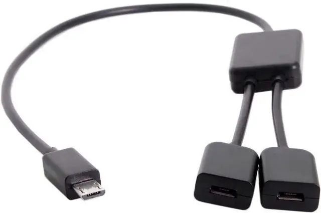 Main image of USB 1 to 2 OTG HUB Cable USB2.0 Splitter with Chipset for Laptop PC Mouse Flash Disk