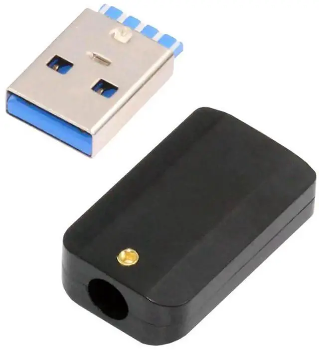 Main image of USB 3.0 DIY Connector Aluminum Alloy USB 3.0 Type A Male Plug Port Repair Replacement Solder Adapter for OD 6.0mm Cable