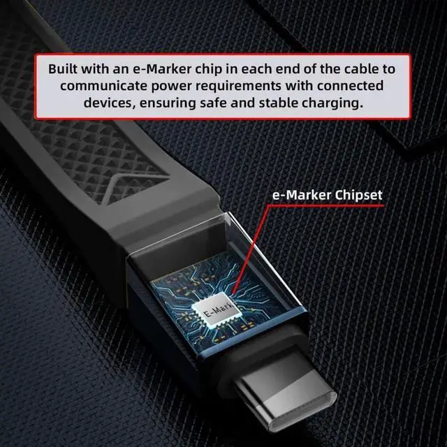 Alt view image 5 of 7 - 5.12 Inch USB C Short Flat Cable,Support PD 240W/80Gbps/8K@60Hz Video/OTG Compatible with Thunderbolt3/4 with Storage Case Black