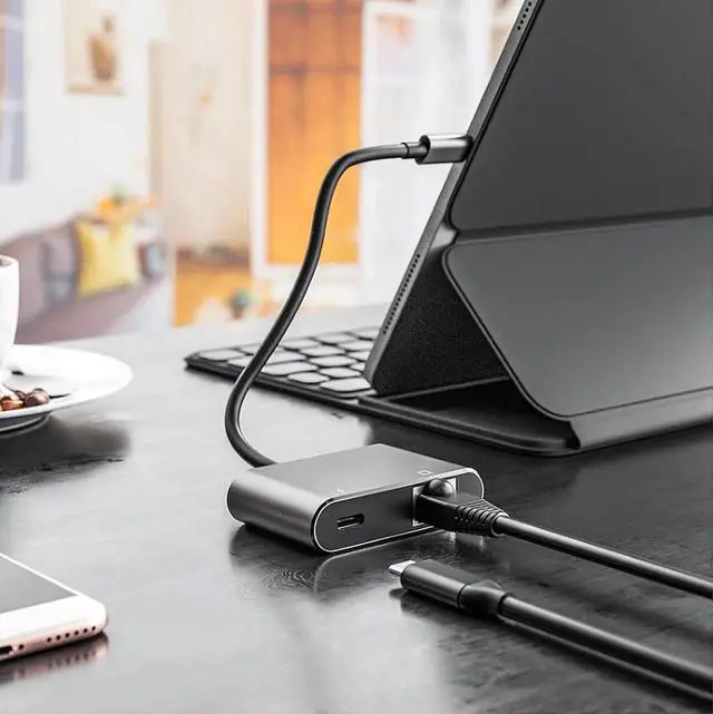 Alt view image 6 of 7 - USB C to RJ45 LAN Ethernet Giga-bit Network Adapter with Chippset AX88179 with 100W PD Charging for Windows/iOS/iPadOS/macOS/Linux