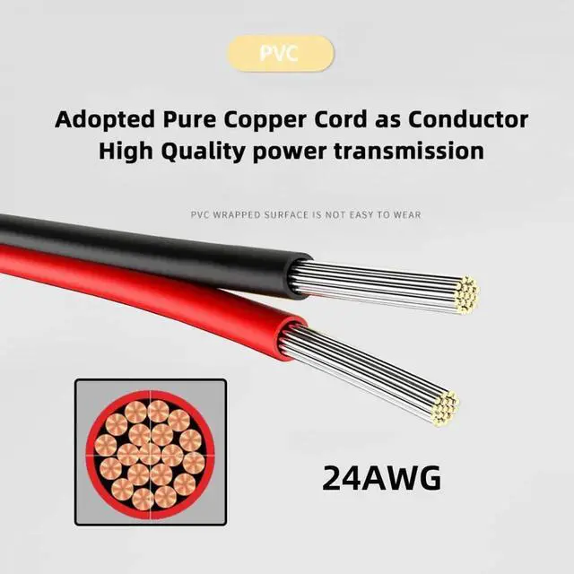 Alt view image 7 of 7 - USB 2.0 to DC 5V 5.5x2.1mm Power Plug Barrel Connector Charge Cable 100cm
