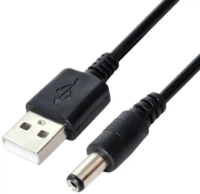 Main image of USB 2.0 to DC 5V 5.5x2.1mm Power Plug Barrel Connector Charge Cable 100cm