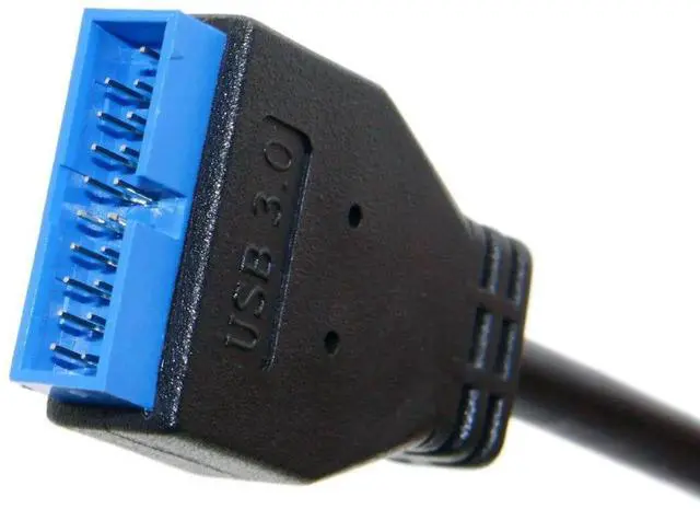 Alt view image 5 of 7 - USB 3.0 19/20Pin to USB 3.1 Type-E Front Panel Header Motherboard Extension Cable Adapter 20cm